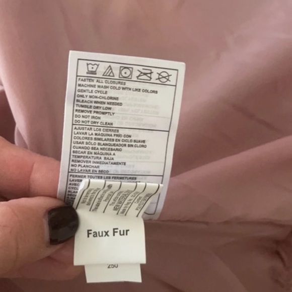 (NWT) Madden Girl Women’s Hooded Puffer w/ Detachable Scarf in Dusty Pink, Small - Picture 8 of 15